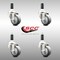 Service Caster 3 Inch 316SS Thermoplastic Rubber Swivel 1 Inch Expanding Stem Caster Set SCC-SS316EX20S314-TPRB-1-4 - alternate 4